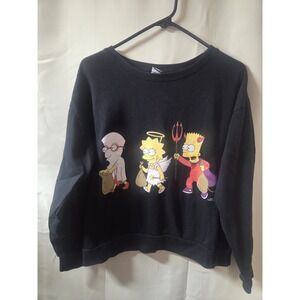 The Simpsons Halloween‎ Sweatshirt Kids Size XL Long Sleeve Black